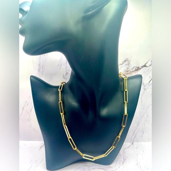 Sugarfix by Baublebar gold tone chain link statement necklace - Picture 1 of 5